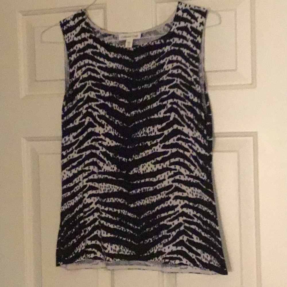 Silk and cotton sleeveless sweater